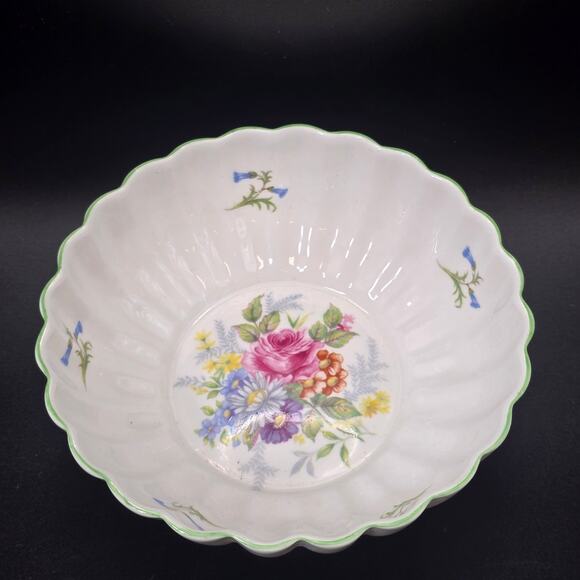 Vintage Shelley Fine Bone China Flower Bowl Pink Rose Pattern England - Picture 3 of 5